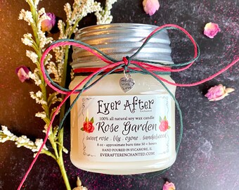 Rose Garden - 100% All Natural Soy Wax Candle