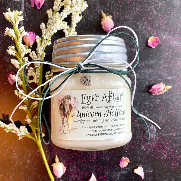 Unicorn Hollow - 100% All Natural Soy Wax Candle