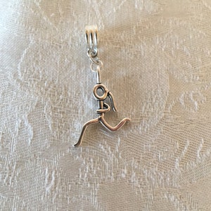 Female Jogger Runner European Charm Tibetan Silver