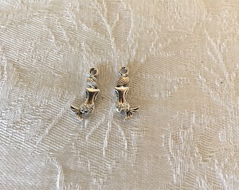 Lot of 5 Pieces Each Magical Mermaid Pendant Charm Tibetan Silver Charms DIY