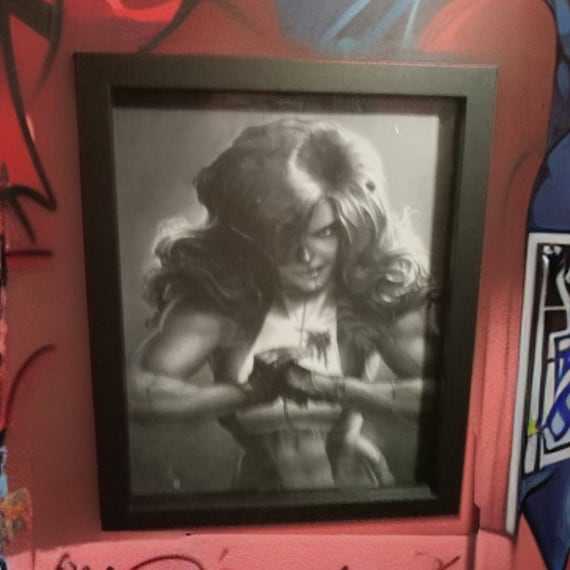 8x10 Shehulk in black  and White
