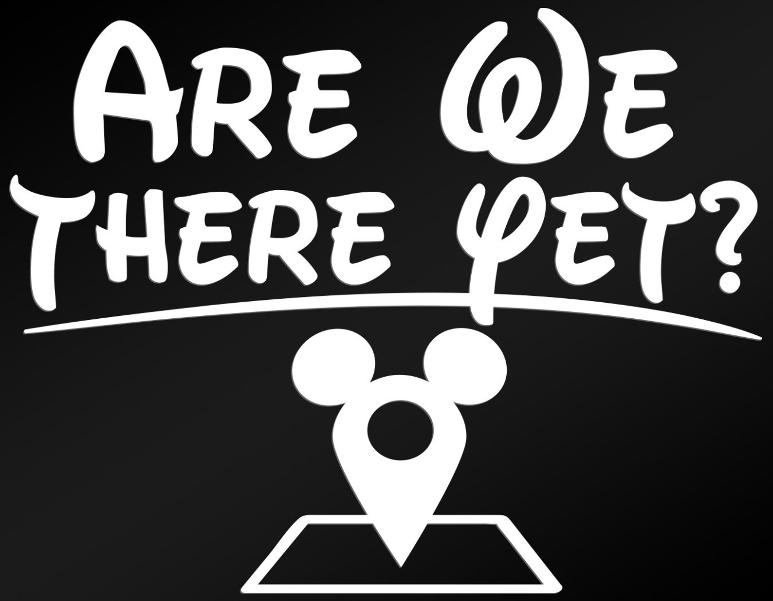Disney Decal Disney Are We There yet Decal Mickey Decal Etsy