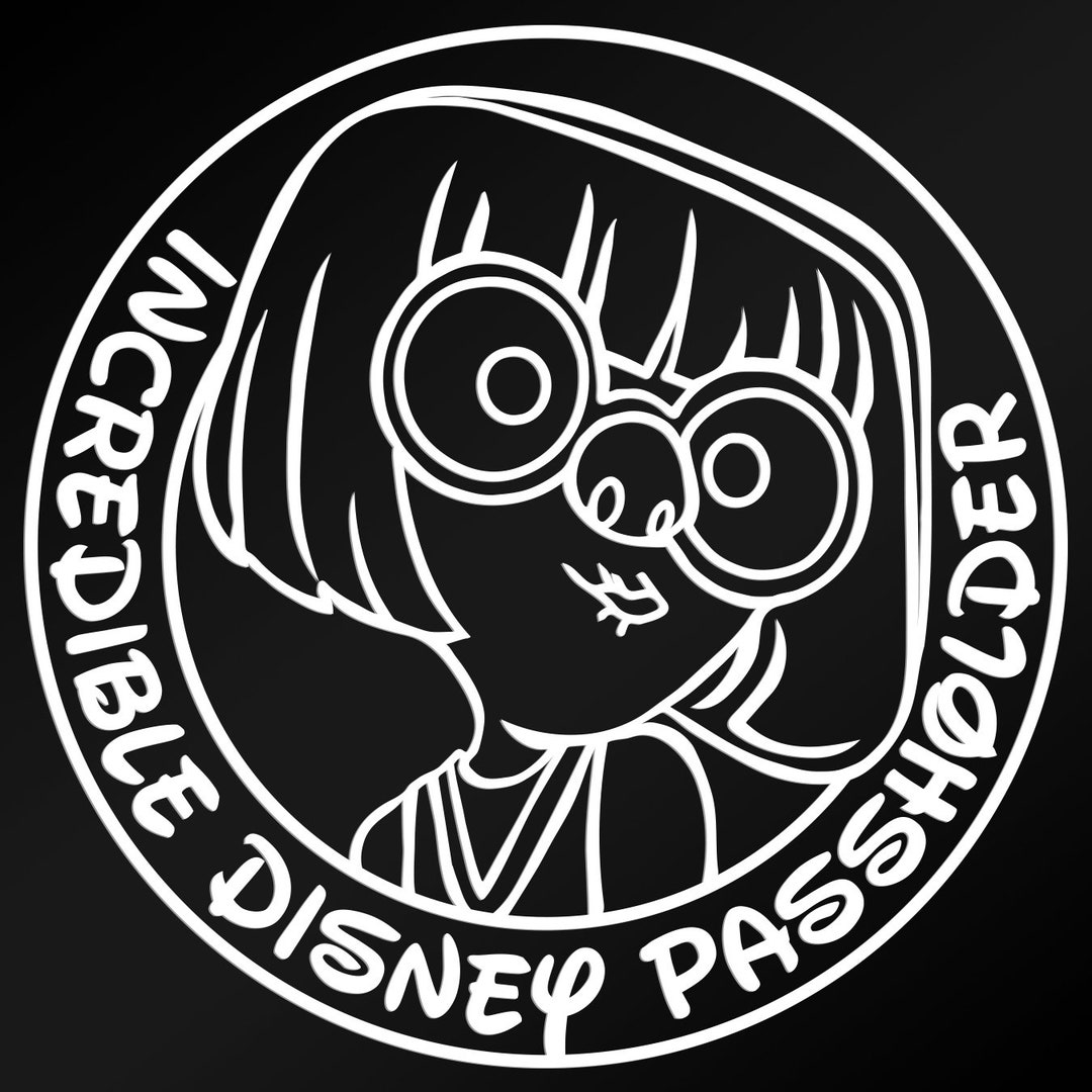 Disney Decal - Disney Passholder Decal - Incredibles 2 Decal - Edna ...