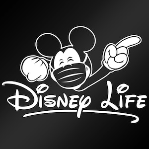 Disney Decal - Disney Life Mickey with Mask Decal - Mickey in Mask Decal - Masked Mickey Mouse Decal - Mickey Sticker
