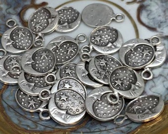 Amazing Moroccan components 44mm/ Soft silver plated finish / antique and matte / You get 1