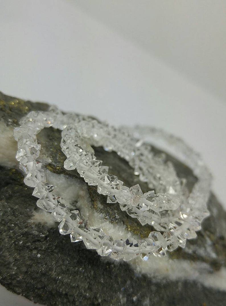 Herkimer Diamond Bracelet Handmade Choose Size image 1