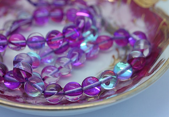 CRYSTAL BEAD NECKLACE 3 MM SPARKLED PINK CRYSTAL BEAD NECKLACE 3 MM SPARKLED PINK