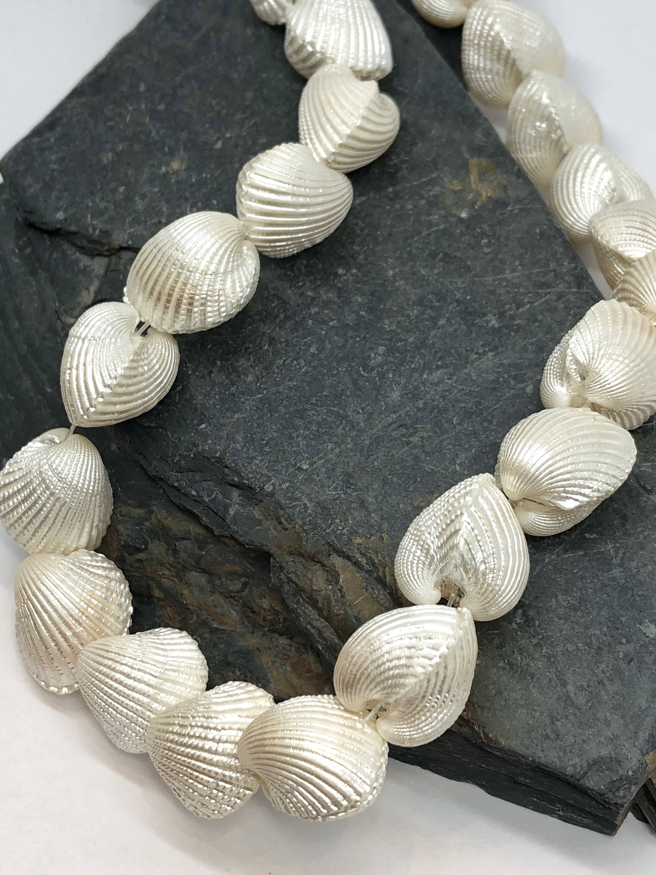 Clam Shell Beads 18 x 17 approx Double Clam Shell Cockle Shell Etsy