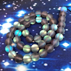 Two tone grey blue two tone Crystal beads / Rainbow Glass Magic Shine Beads 8mm / Two Tone beads / Best ever Beads / Amazing sparkle beads