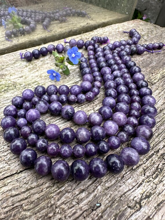 Lepidolite beads clearance