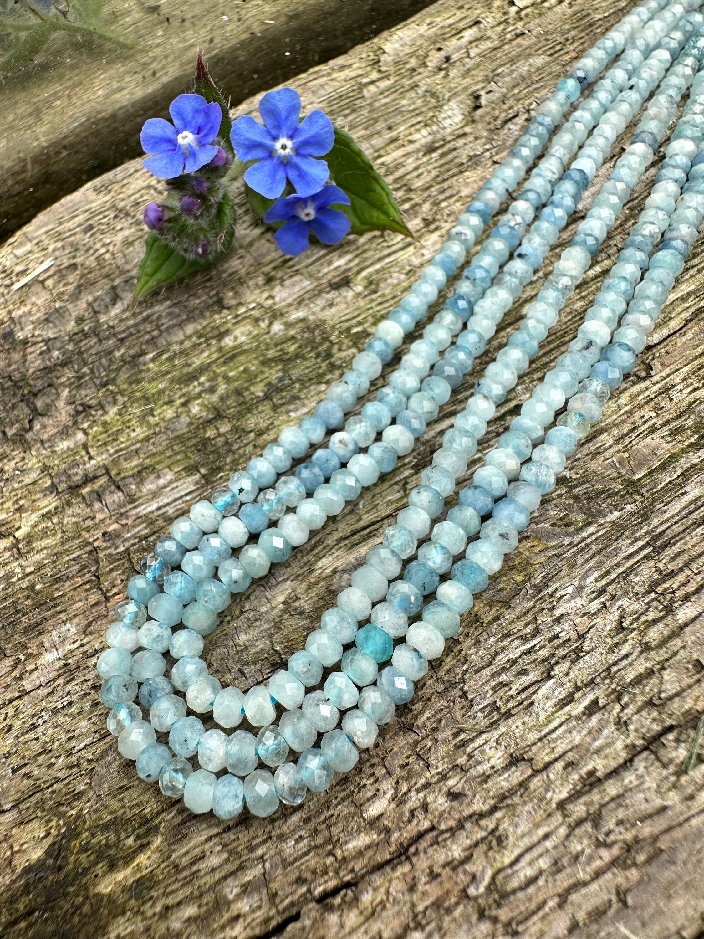 Rondelle Sfaccettate - 2x1mm - Metallic Gold - 1 Filo - Foto 3