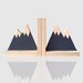 Mountain Peak Bookends, Woodland Nursery Decor, Modern Bookends, Bookends for Kids, Mountain Peak Decor, Book Decor, Kid Decor,Scandi Style