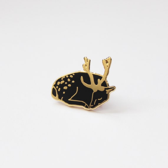 Sleepy Deer Pin
