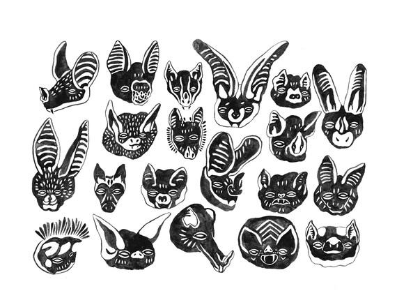Bats Print