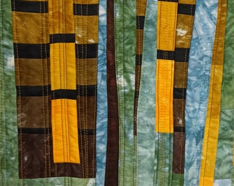 Textiles Wandbild, Art Quilt, Patchwork