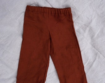Wide Leg Kids Linen Pants