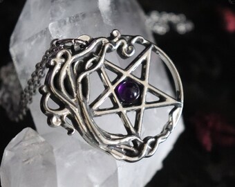 Collana In Acciaio Inossidabile Del Pentagramma Dell'albero Della Va