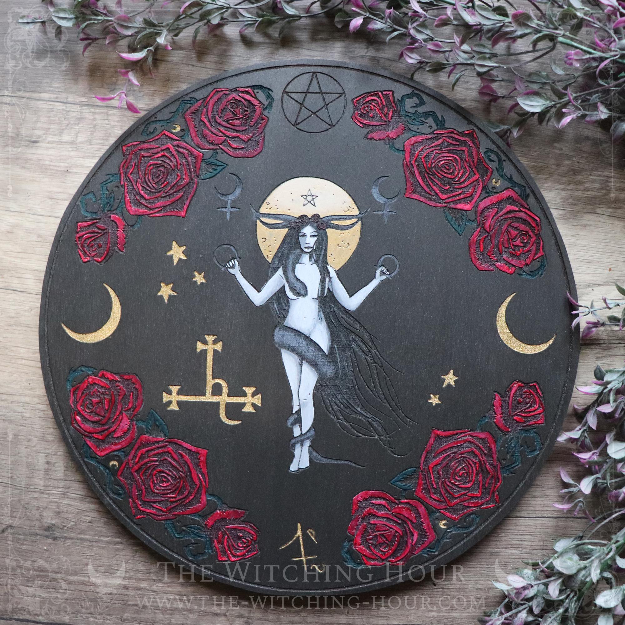 Lilith Altar Ornament, Lilith's Sigil Decoration, Totally Handmade
