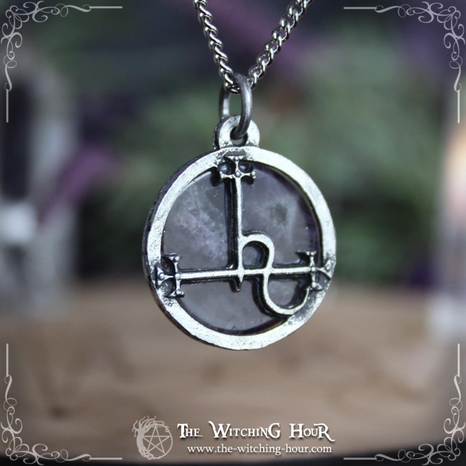 Sigil of Lilith Pendant Lilith Necklace With Labradorite | Etsy