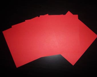 set of 5 paper origami red 12 x 12 cm