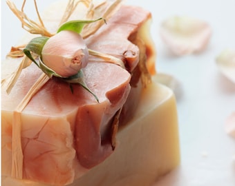 Recette PDF de savon champagne et roses, pain de savon roses, guide numérique de fabrication de savon, cadeau de savon bricolage