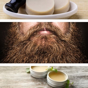 DIY Shaving Soap & Beard Balm Recipe Combo | Natural Grooming Essentials | Homemade Skincare for Men