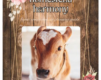 Planner digitale per l'agricoltura e organizzatore di ricette, organizzatore di fattoria stampabile, regalo ideale per gli amanti del fai da te.