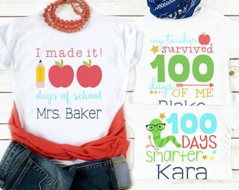 100th Day of School Custom Tees | Youth & Adult