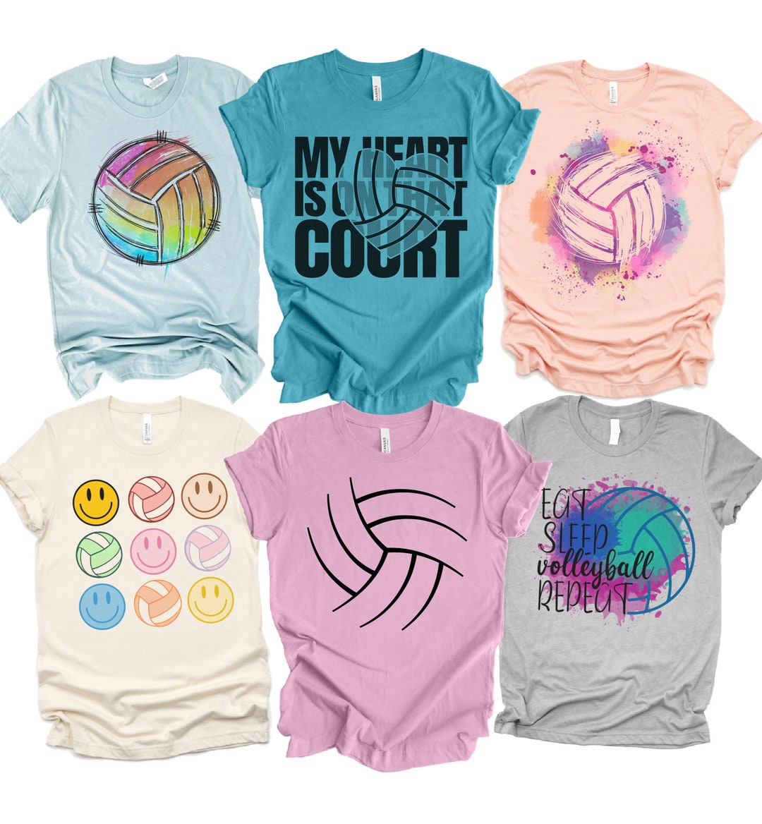 Watercolor Volleyball Lover Tshirt Volleyball Shirt Mom Volleyball