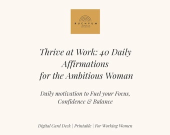 40 Tarjetas de Afirmaciones Diarias para Mujeres: Amor Propio y Confianza (Descarga Digital)