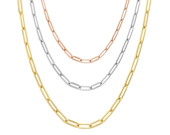 Paperclip Chain Thick, Gold