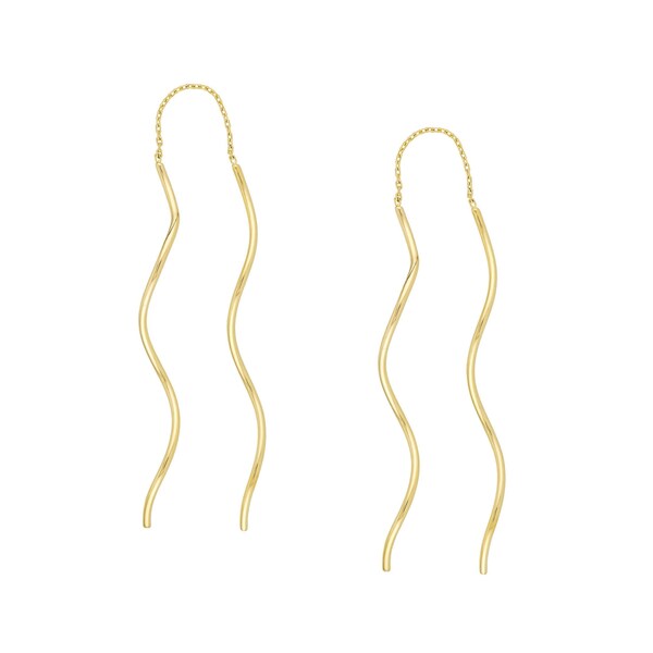 Flower Threader Earrings - Etsy