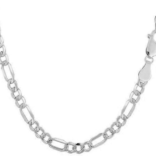 1.5mm 14k White Gold Stamped Mirror Chain Necklace Etsy
