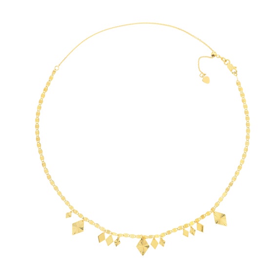Valentino Chain Choker Necklace 14K 