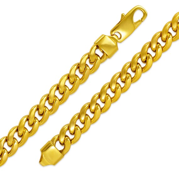 Miami Cuban Bracelet 14K Yellow Gold 