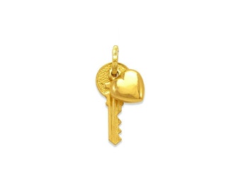 Details about   New Real Solid 14K Gold Key West Island Charm 