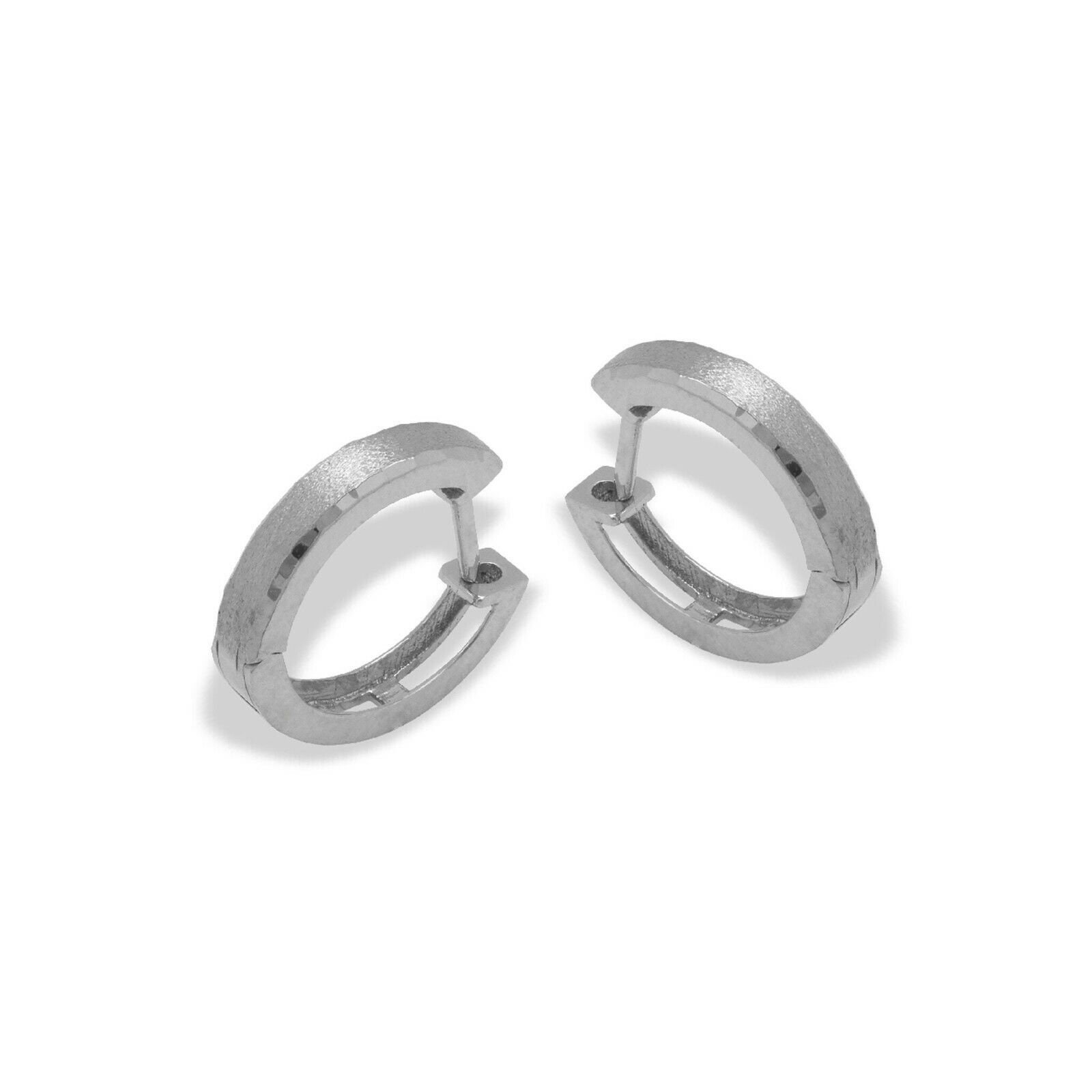 Small Huggie Hoop Earrings Thin Brushed Hoop Earrings Etsy