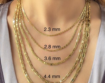 Collana catena maglia rolo da Donna in oro rosa 40 cm sottile - Oro 18 kt | Gio