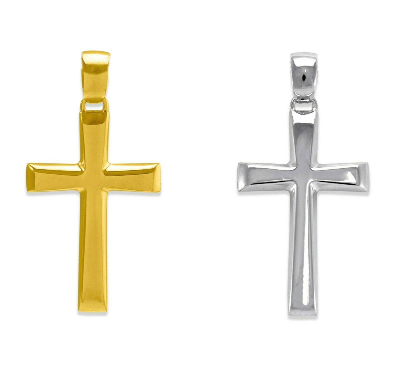 Weiß Goldkette Mit Kreuz Für Männer