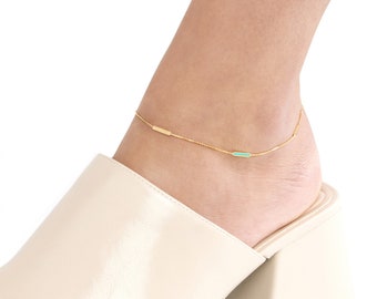 美品14Kホワイトゴールドチェーン アンクレット 14K 000000001241_qqSzrQi.jpg