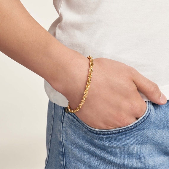 3mm Rope Bracelet - White Gold – Tericci
