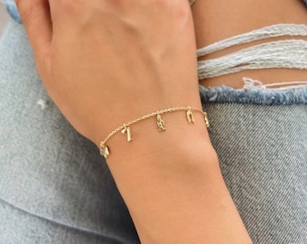 Tobillera Chapada En Oro De 18 Quilates Con Forma De Ojo Malvado, Mano