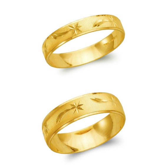 Etsy gold ring band sale