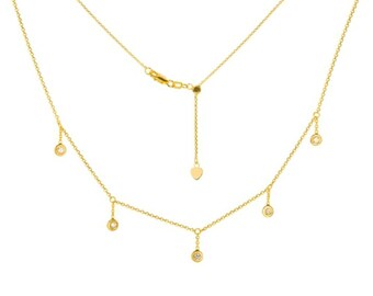 1/20ct Diamond Dangle Rhombus 