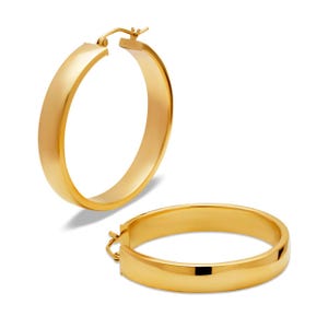 Elegant and understated, these minimalist 14K gold hoops are crafted from solid real gold for a timeless look. Perfect for adding effortless shine to your everyday style. A must-have for any jewelry lover.