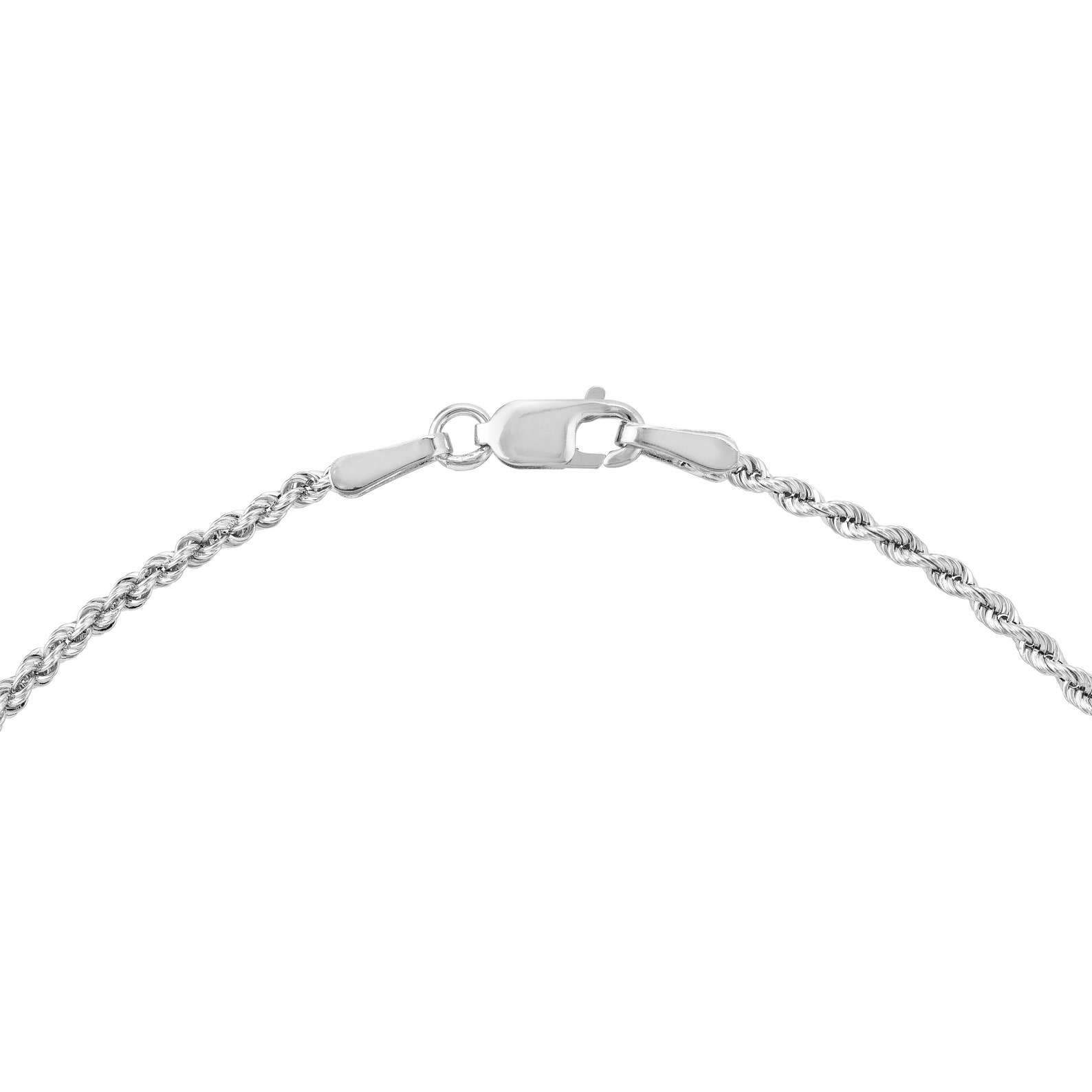 Rope Chain Anklet 14K Solid Yellow White Gold Dainty Ankle Etsy