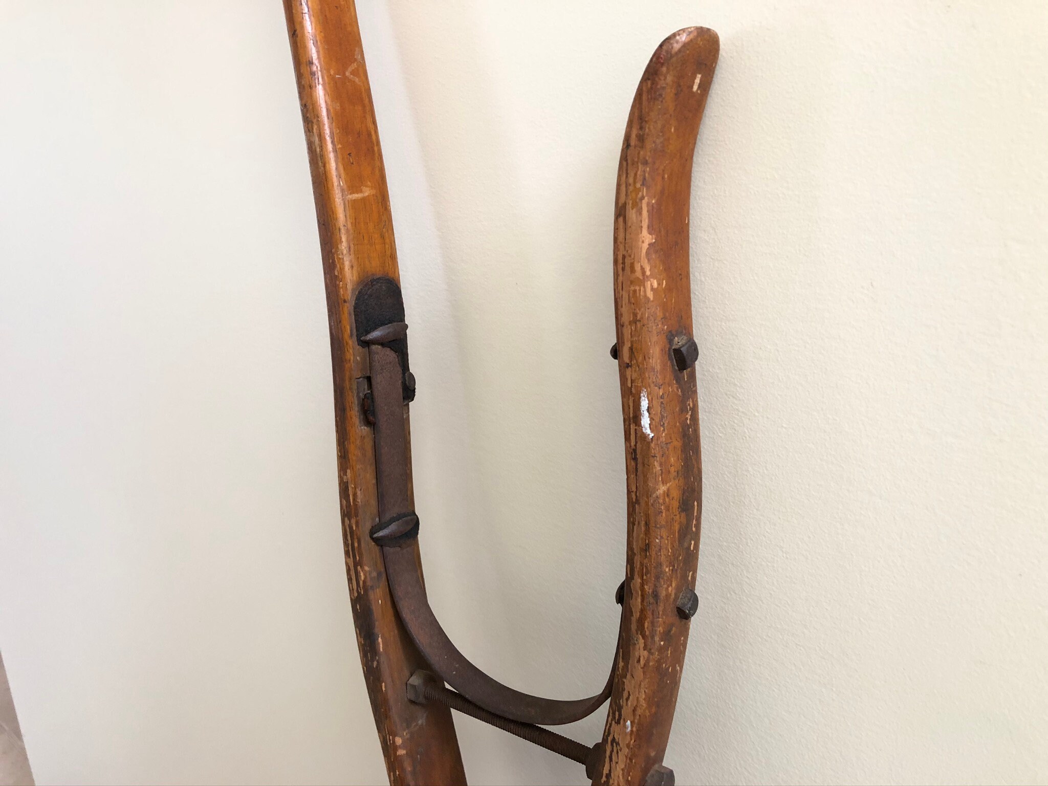 Antique Civil War Era Peg Leg Artificial Limb Crutch Made of Etsy