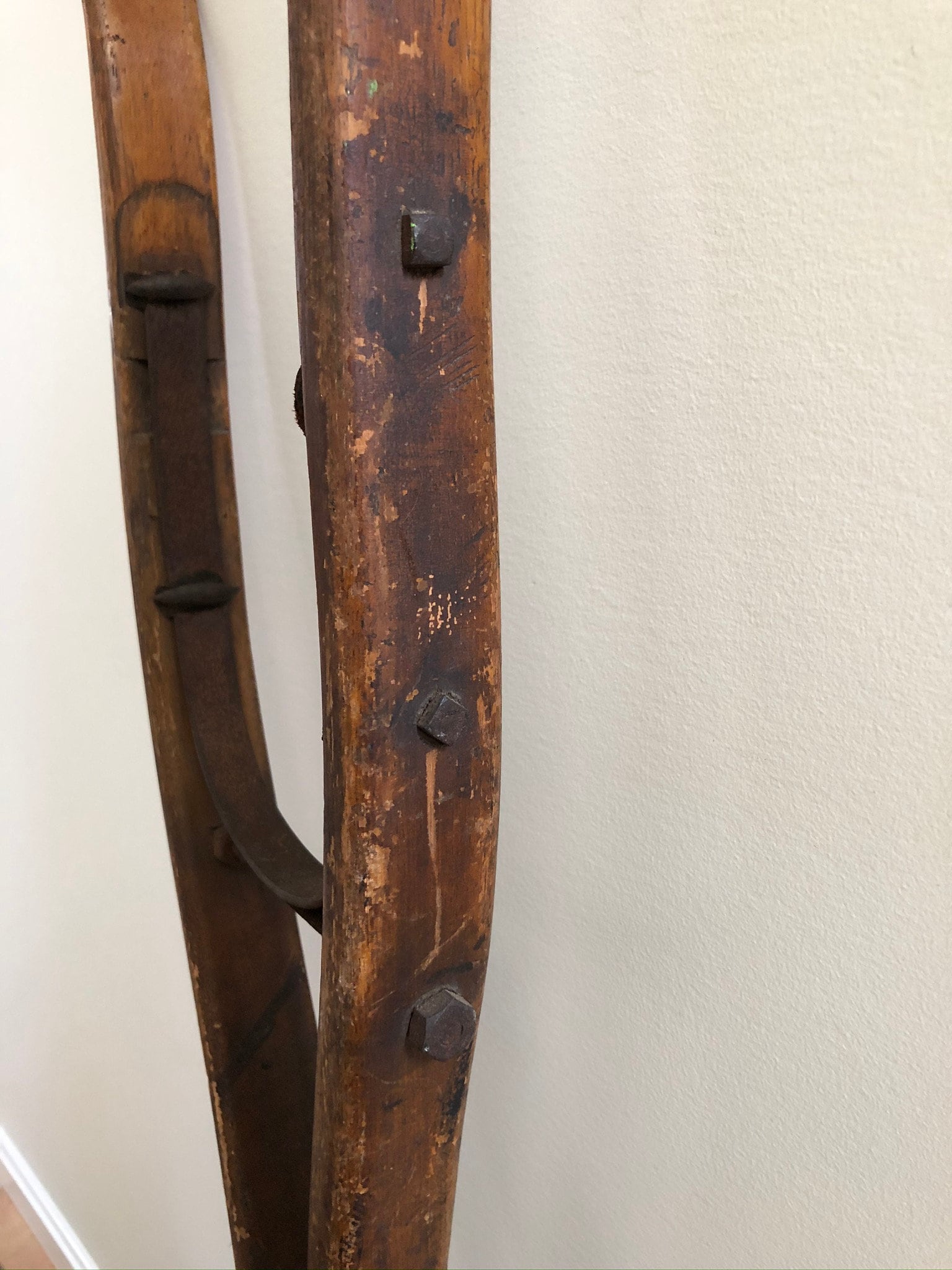 Antique Civil War Era Peg Leg Artificial Limb Crutch Made of Etsy