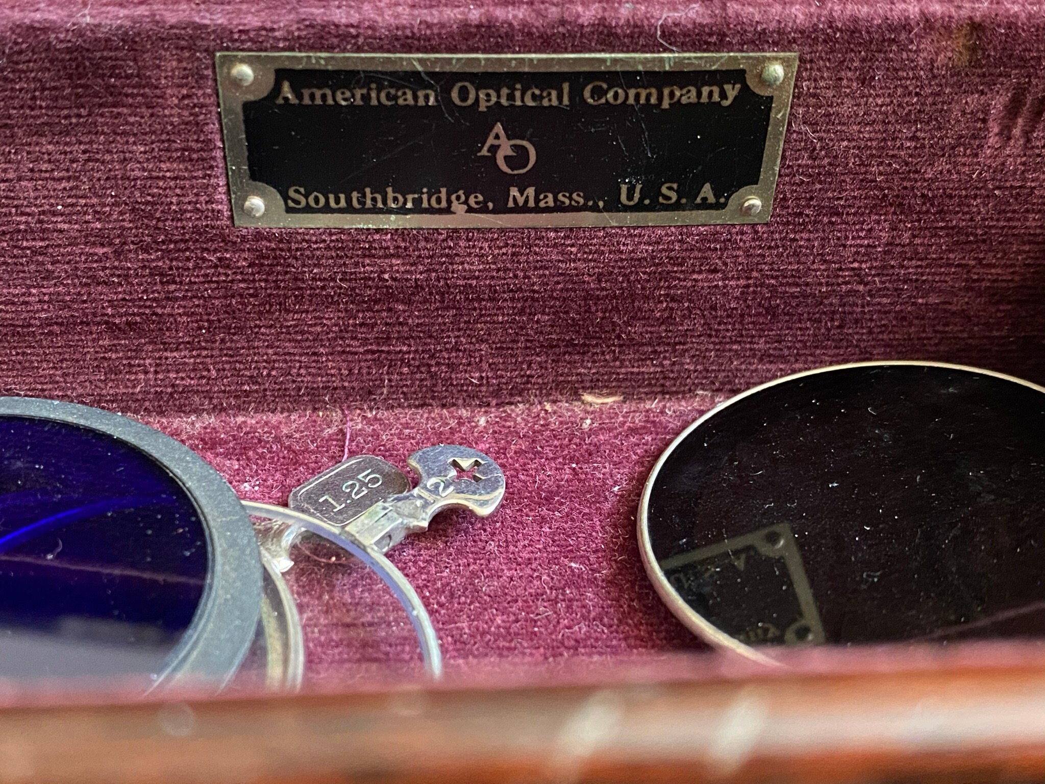 Antique American Optical Optometrist Lens Set With Testing Frames