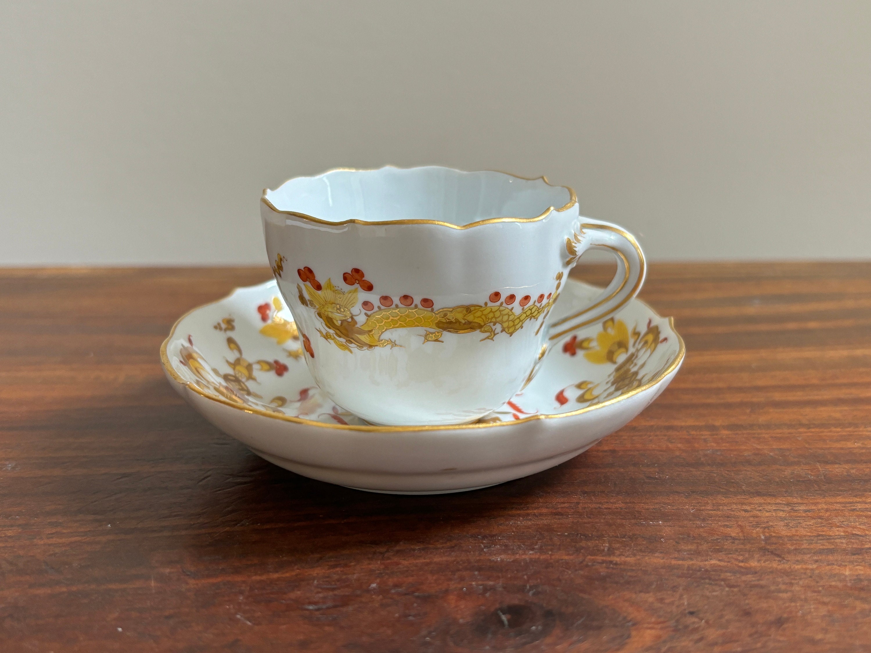 Meissen Dragon Tea Set - Etsy